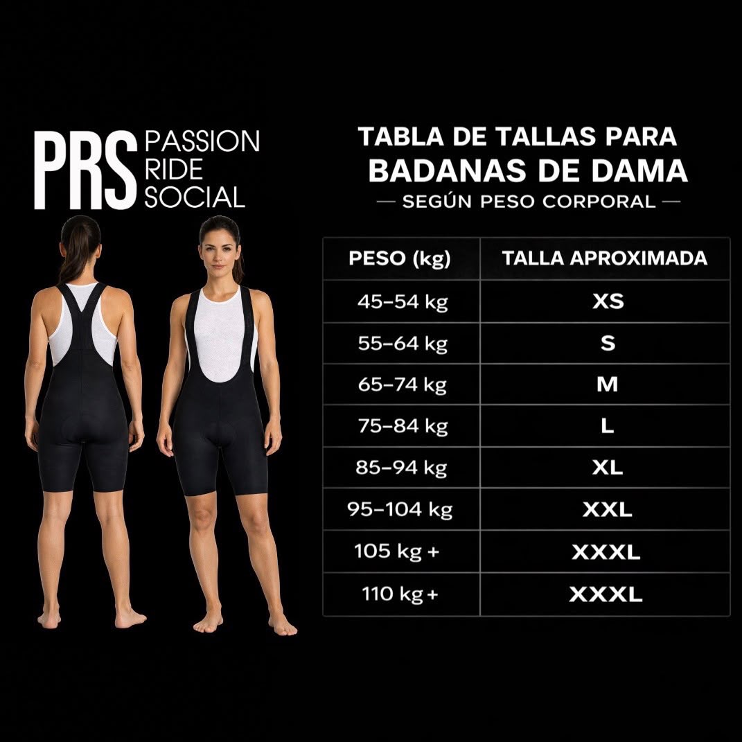BADANA DAMA ELITE  DE CICLISMO NEGRA